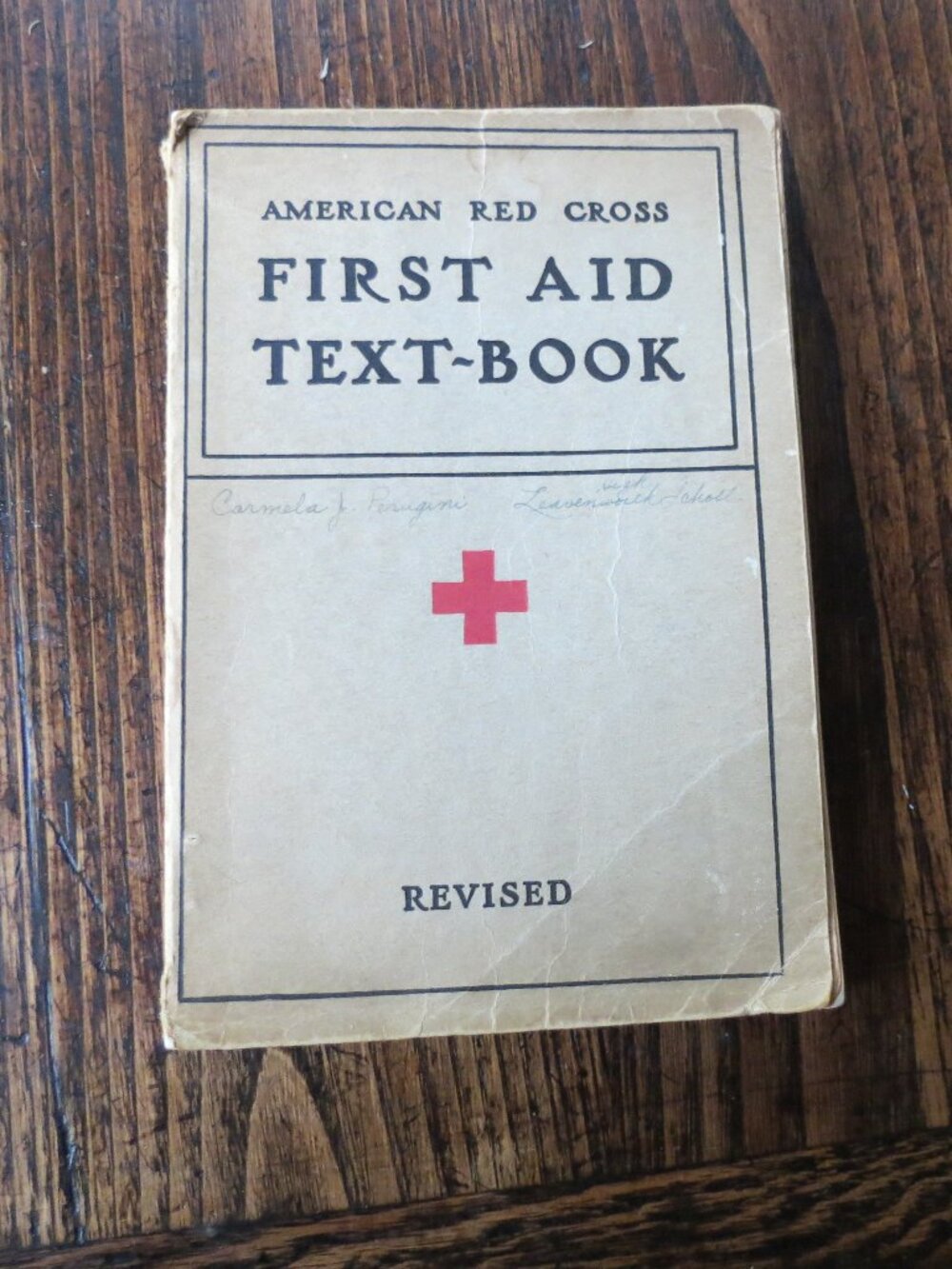 Vintage American Red Cross First Aid Text Book 1937